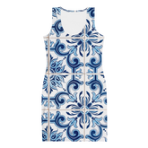 Bodycon Portuguese Blue Tile Dress