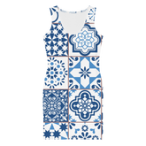 Bodycon Portuguese Blue Tile Dress