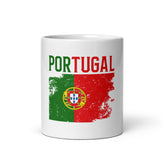 Portuguese Flag White Glossy Mug