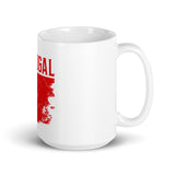 Portuguese Flag White Glossy Mug