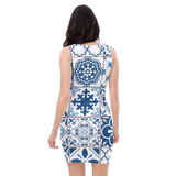 Bodycon Portuguese Blue Tile Dress