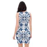 Bodycon Portuguese Blue Tile Dress