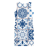 Bodycon Portuguese Blue Tile Dress