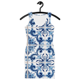 Bodycon Portuguese Blue Tile Dress