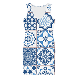 Bodycon Portuguese Blue Tile Dress