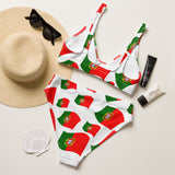 Portuguese Flag Recycled High-Waisted Bikini