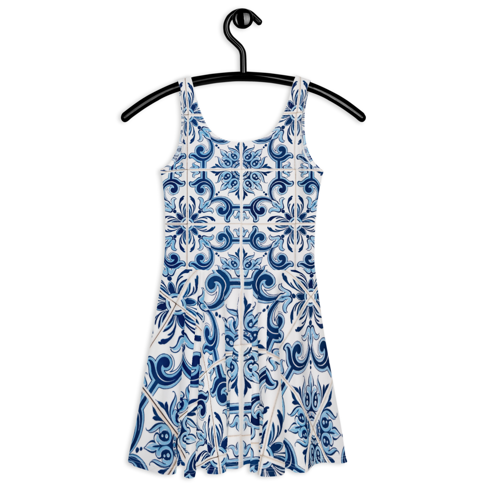 Portuguese Blue Tile Dress