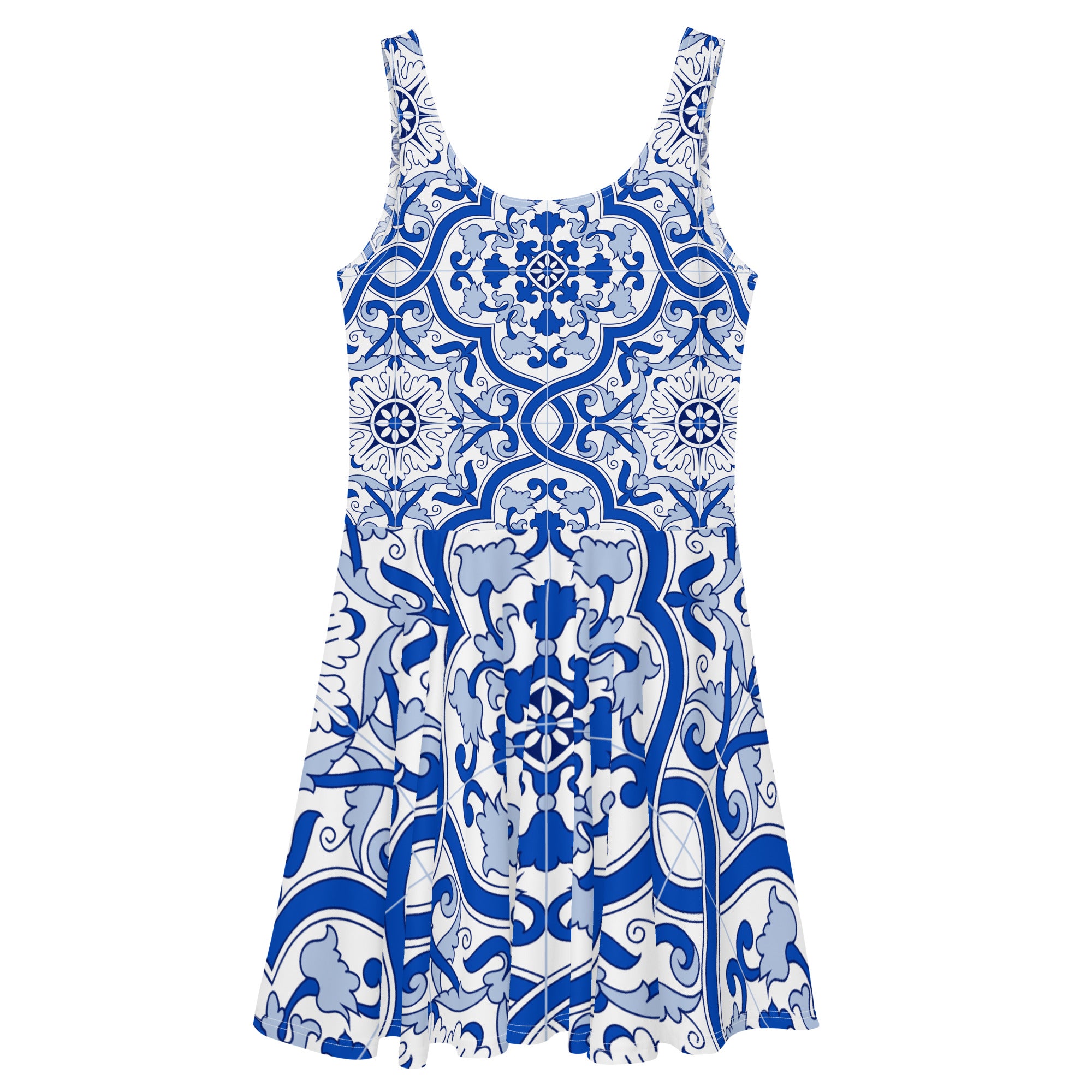 Portuguese Blue Tile Dress