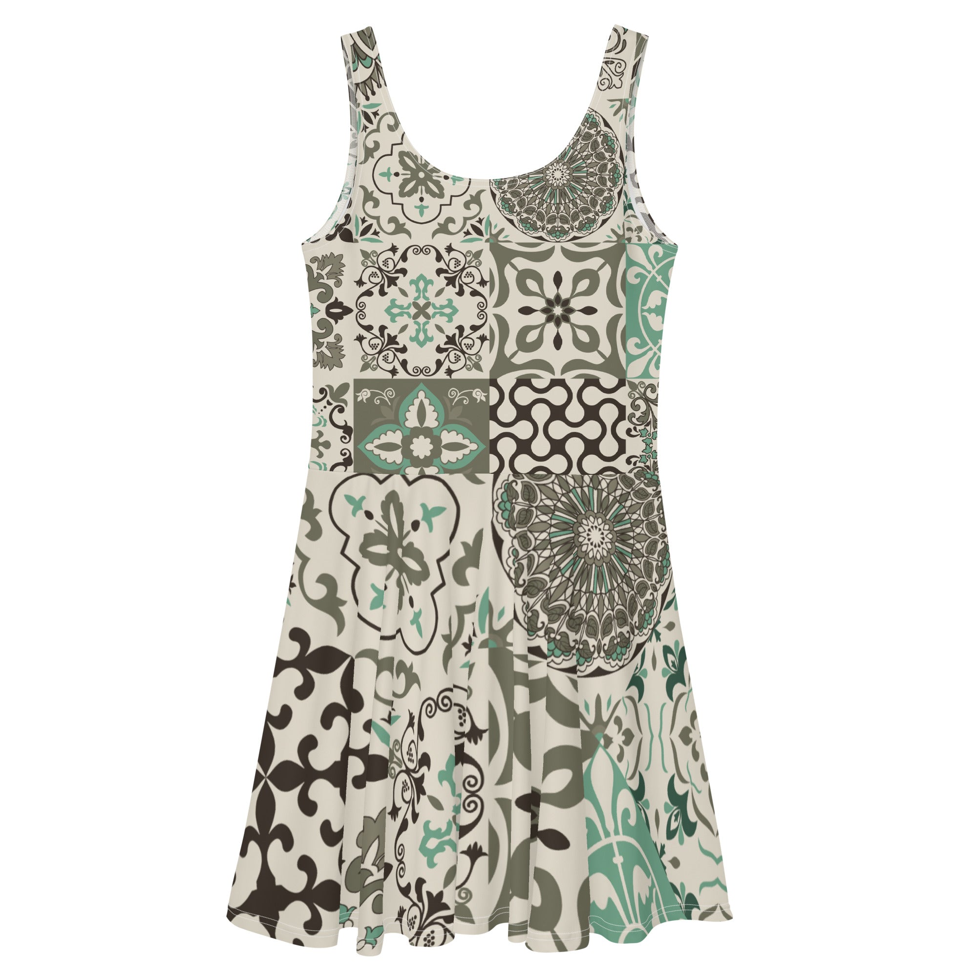 Portuguese Green Tile Dress