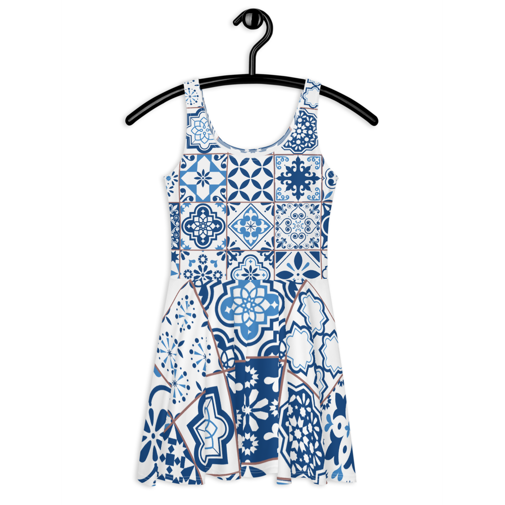 Portuguese Blue Tile Dress