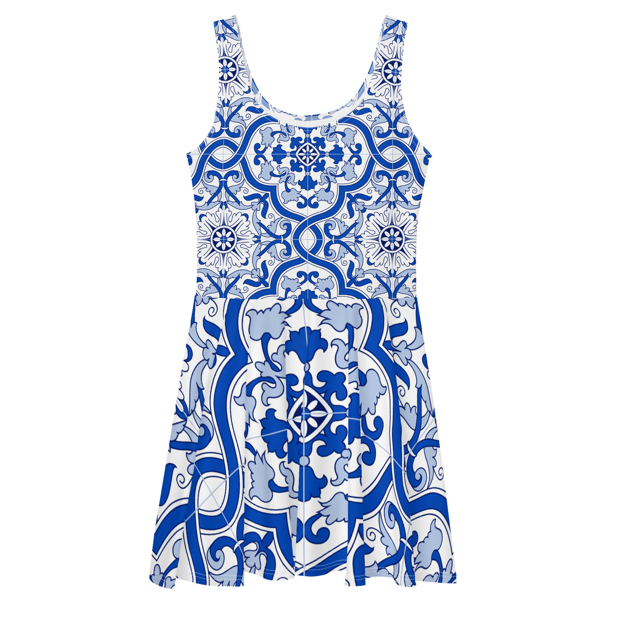 Portuguese Blue Tile Dress