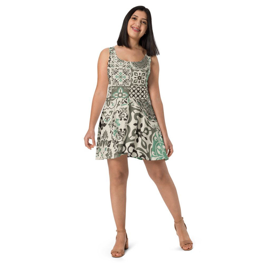Portuguese Green Tile Dress