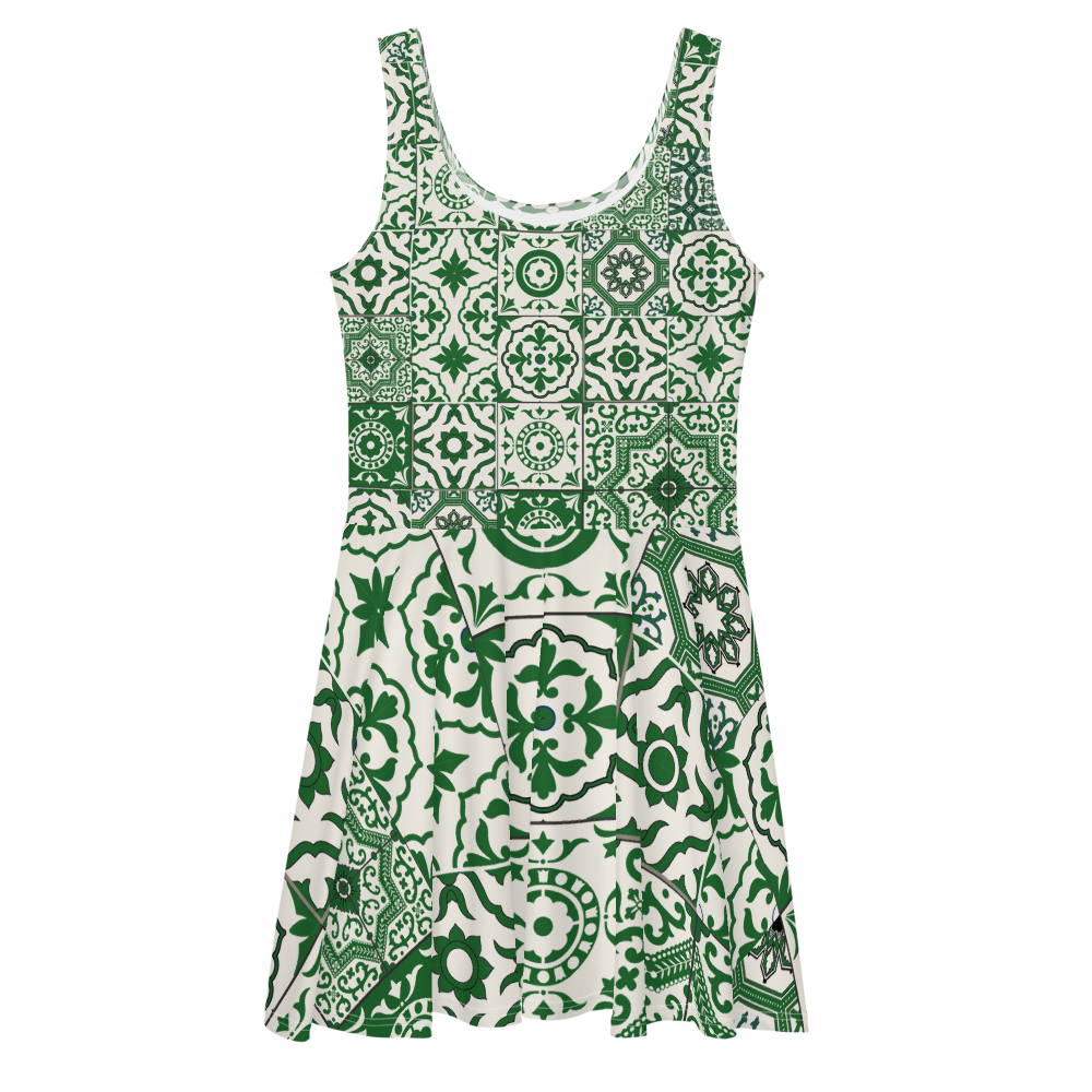 Portuguese Green Tile Dress