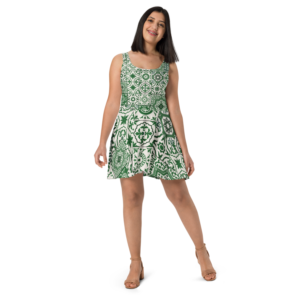 Portuguese Green Tile Dress