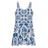 Portuguese Blue Tile Dress