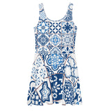 Portuguese Blue Tile Dress