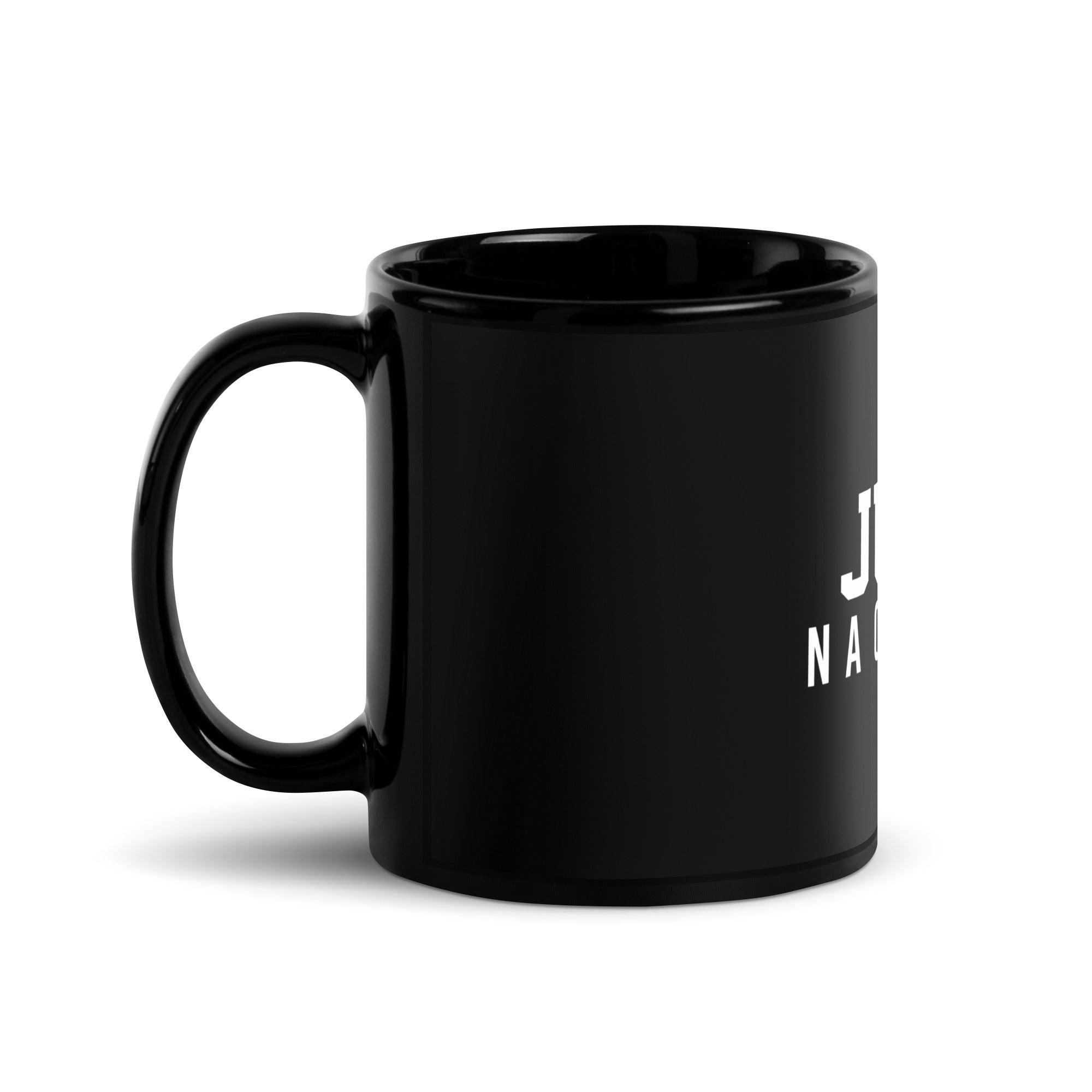 Juízo Na Cabeça Black Glossy Mug