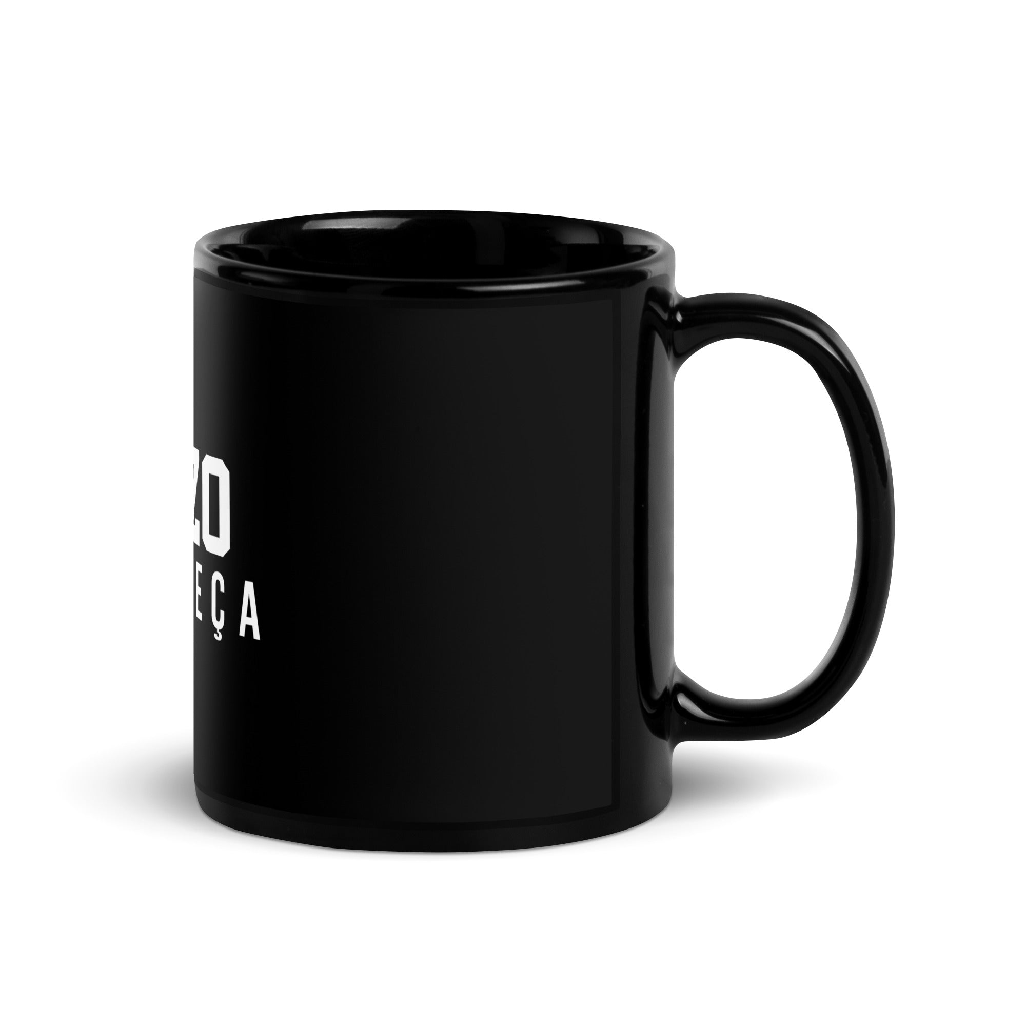 Juízo Na Cabeça Black Glossy Mug