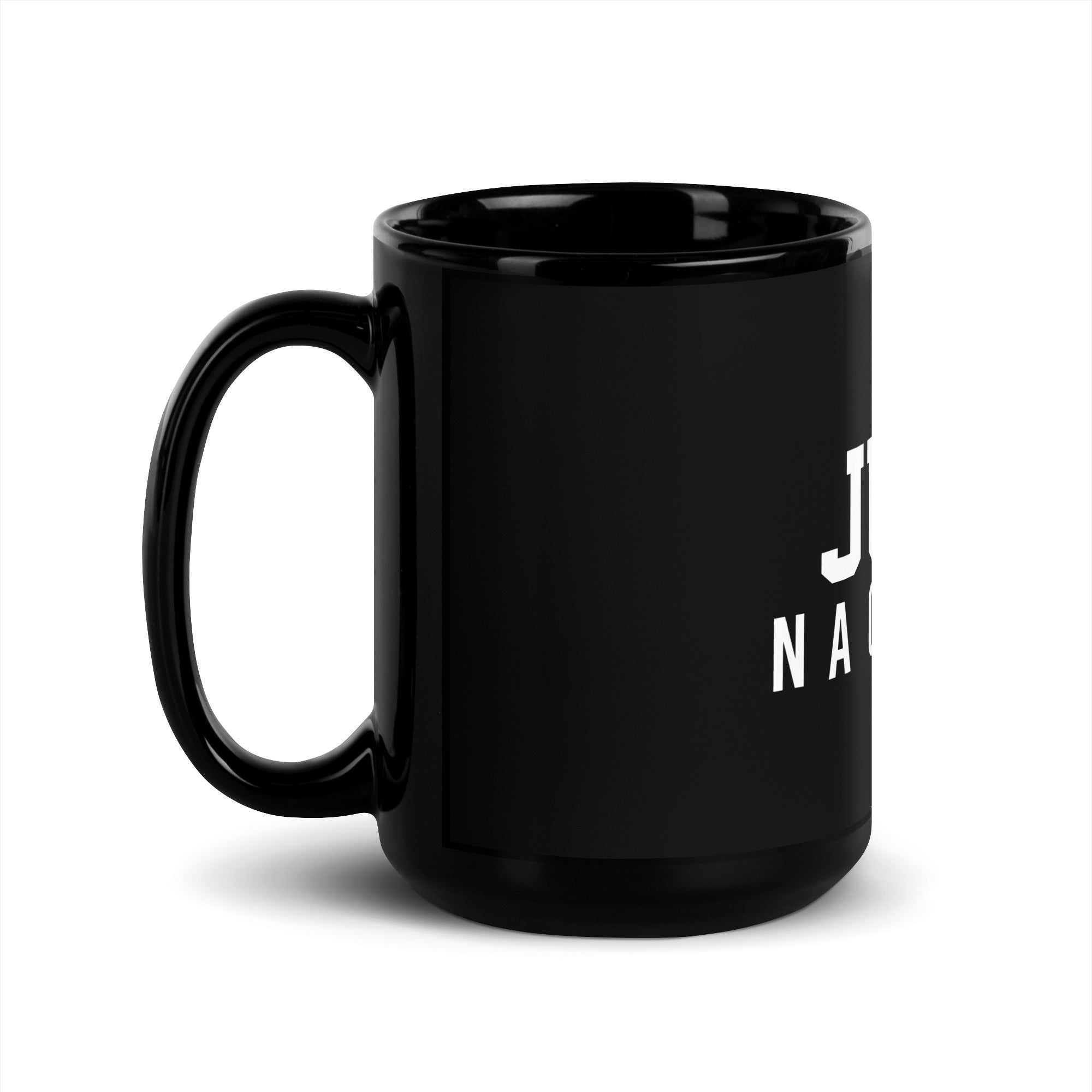 Juízo Na Cabeça Black Glossy Mug