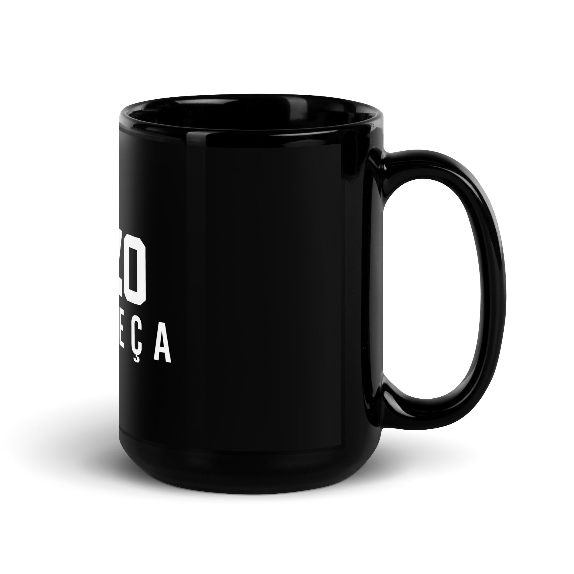 Juízo Na Cabeça Black Glossy Mug