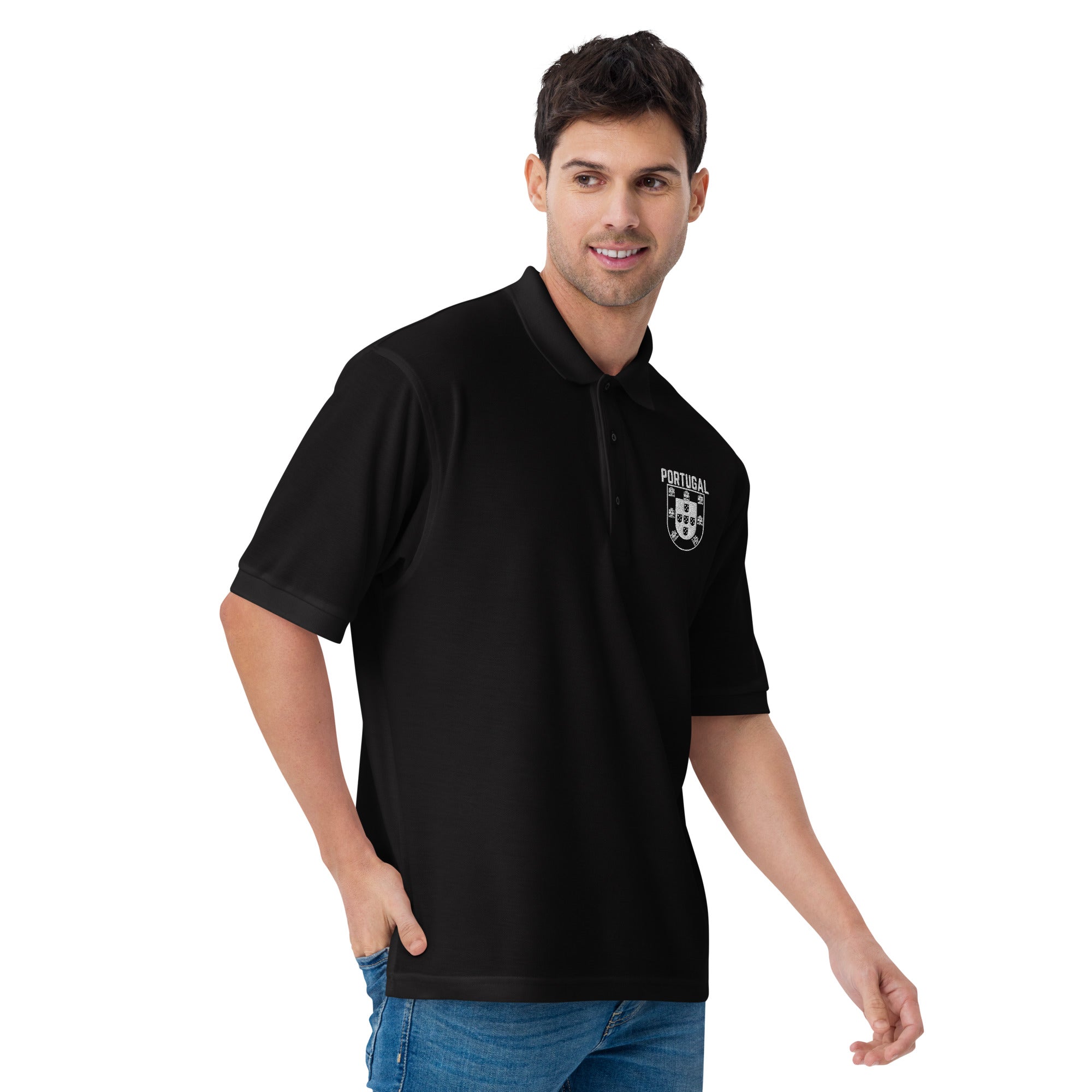 Men's Premium Portugal Crest Polo