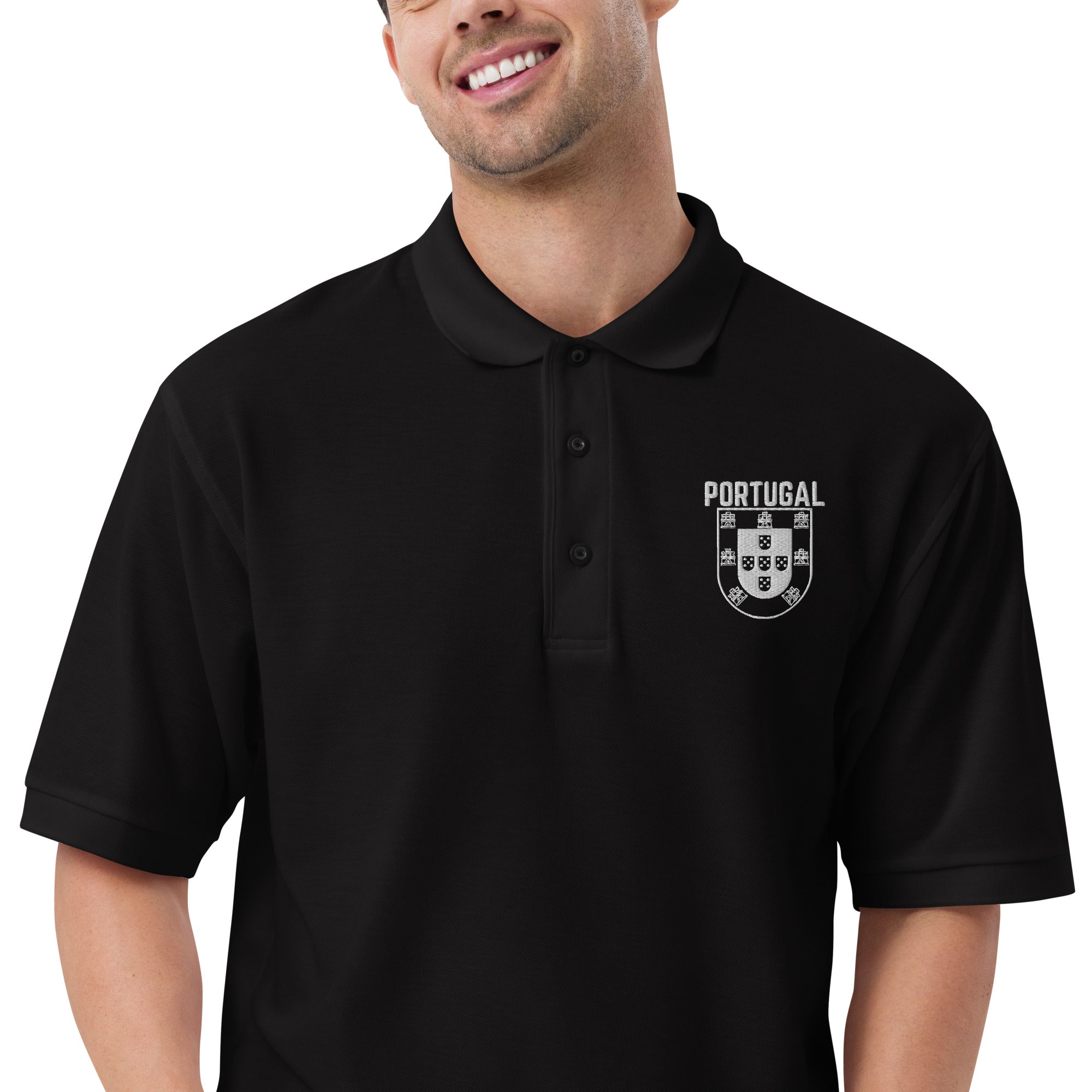 Men's Premium Portugal Crest Polo