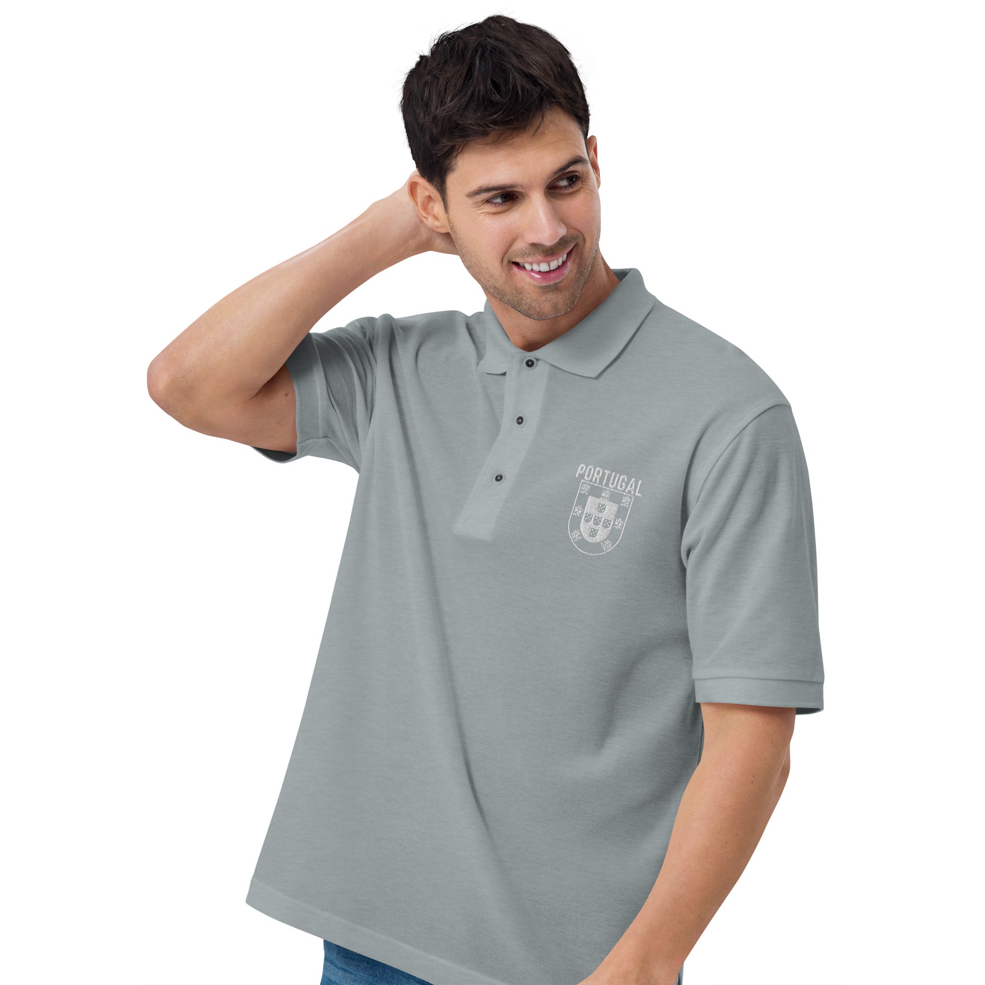 Men's Premium Portugal Crest Polo