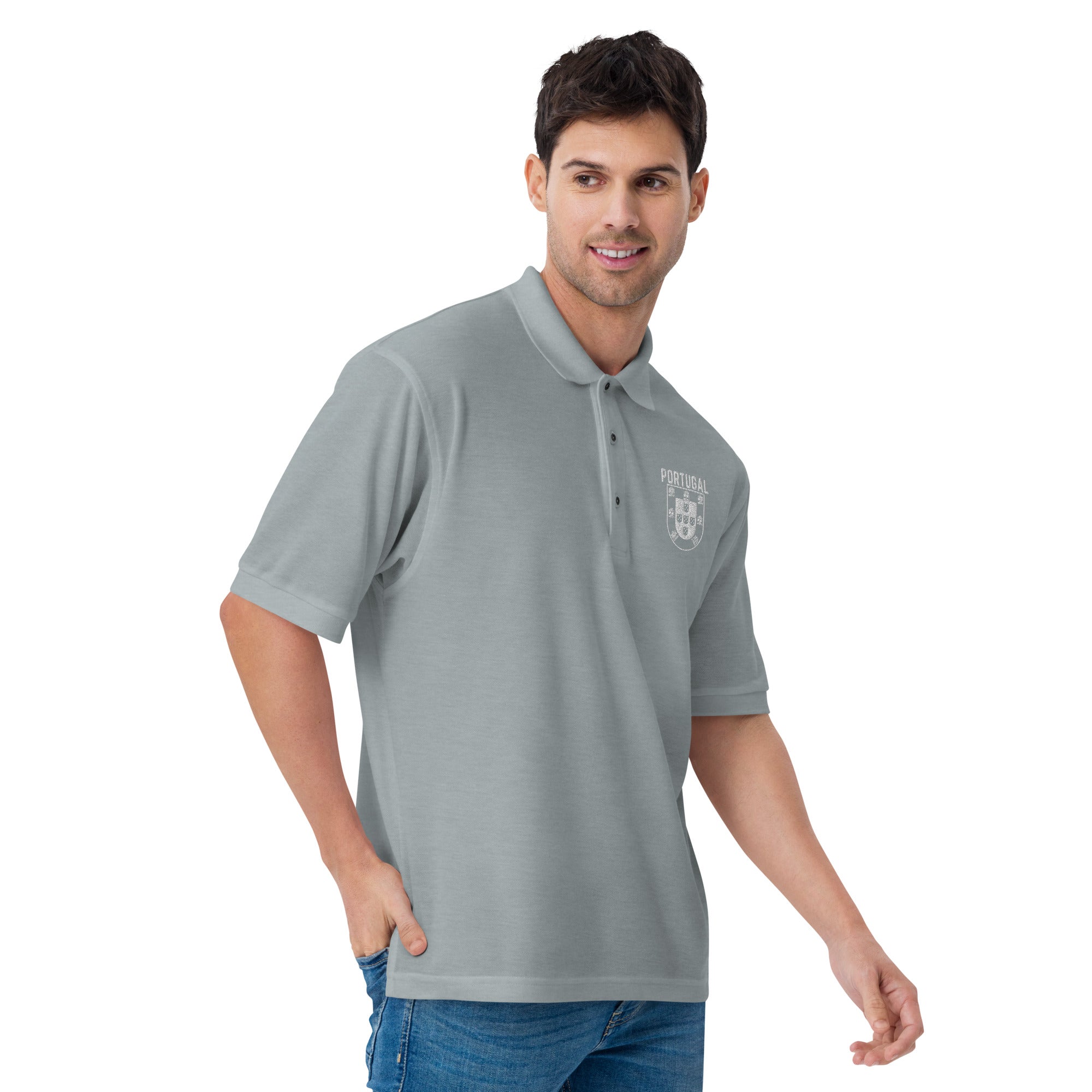 Men's Premium Portugal Crest Polo