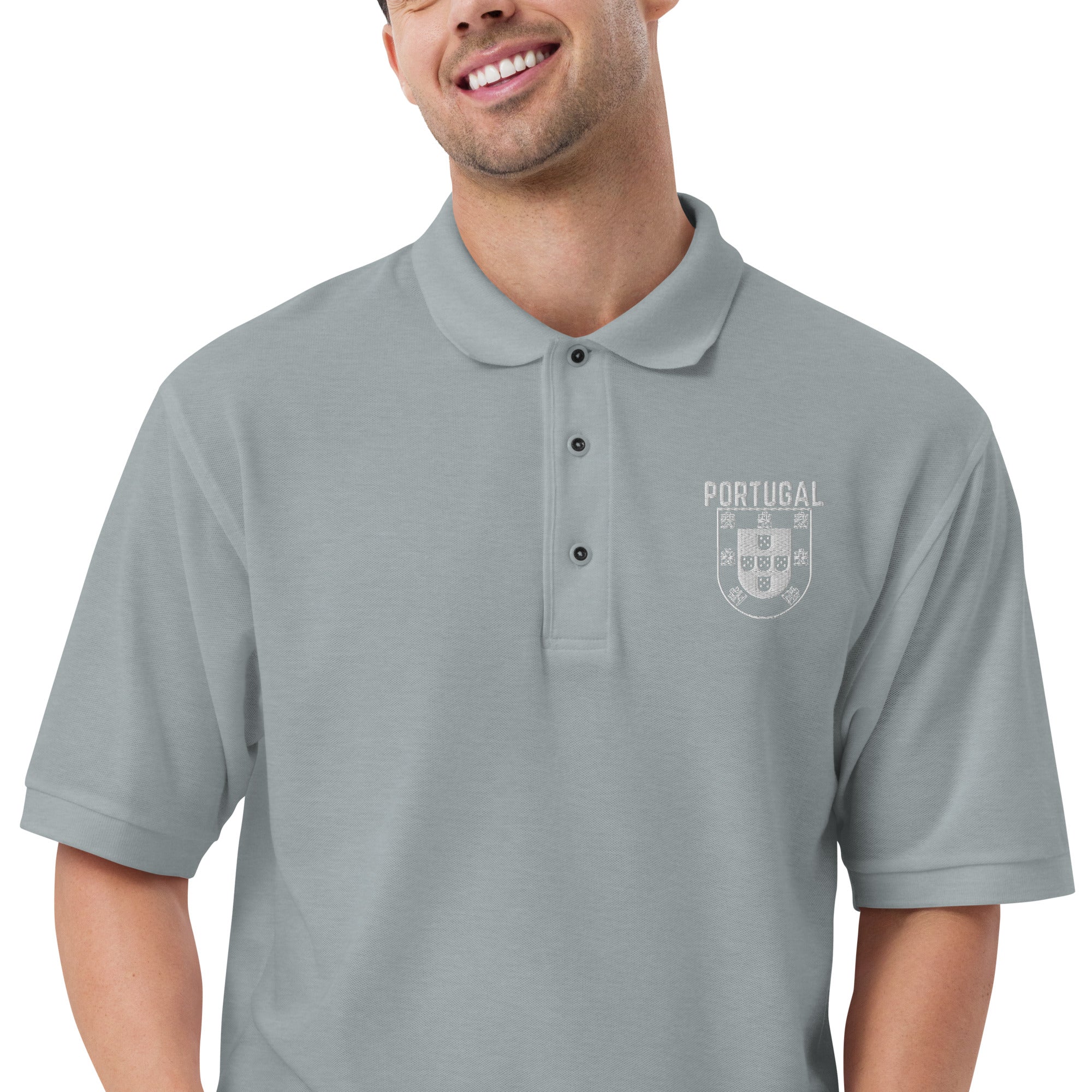 Men's Premium Portugal Crest Polo