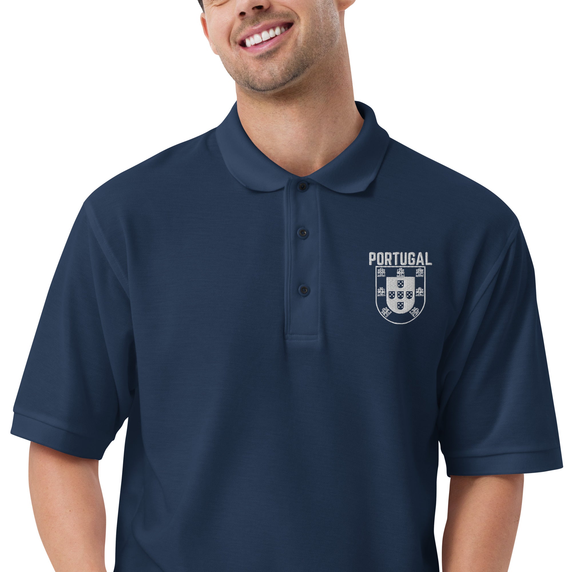 Men's Premium Portugal Crest Polo