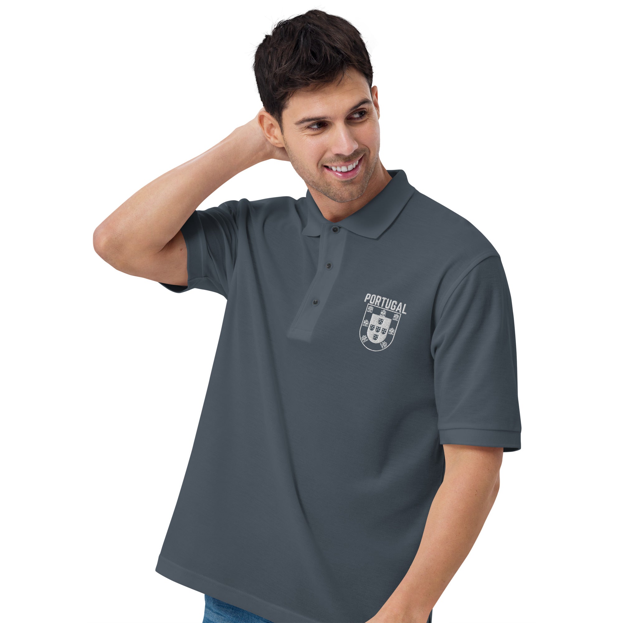 Men's Premium Portugal Crest Polo