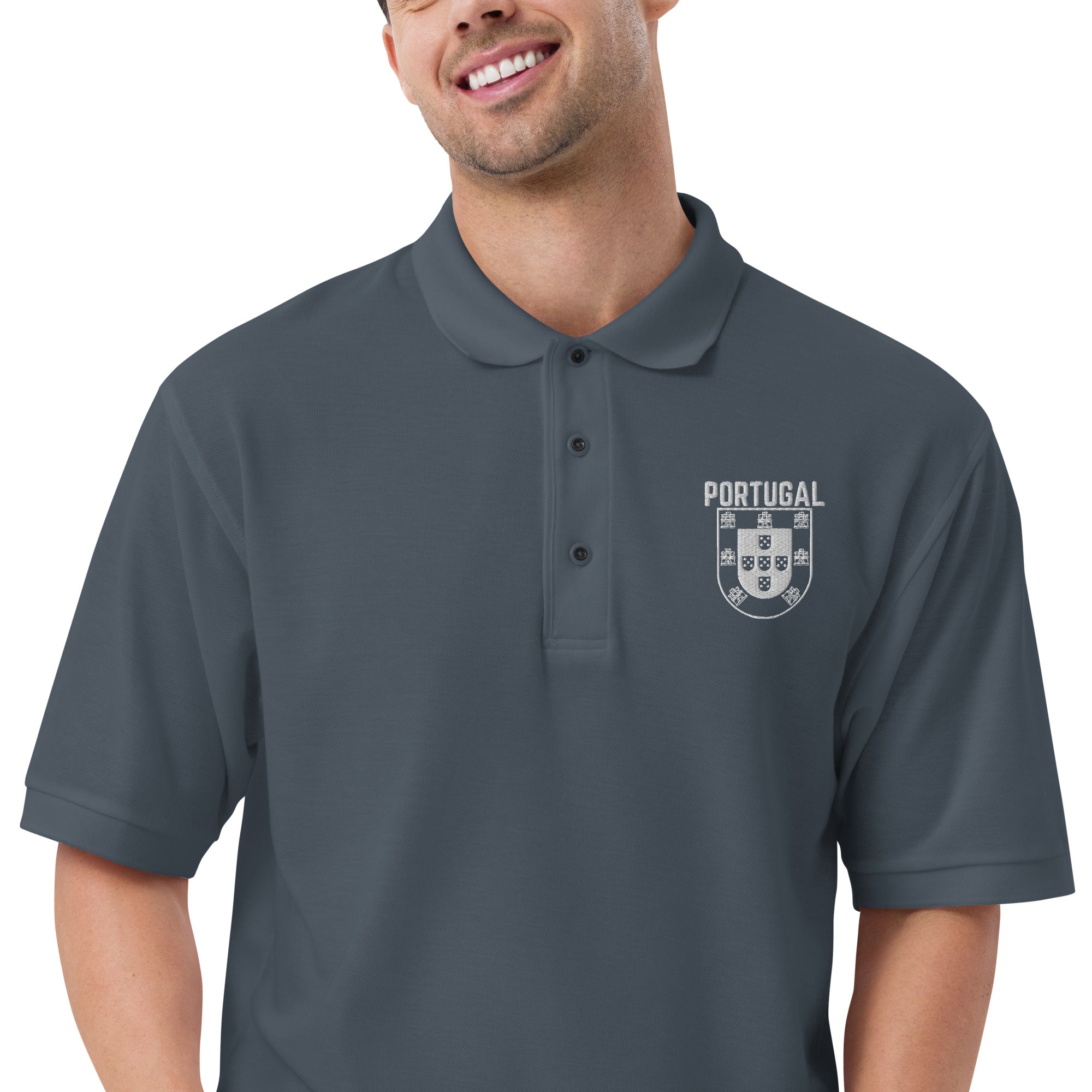 Men's Premium Portugal Crest Polo