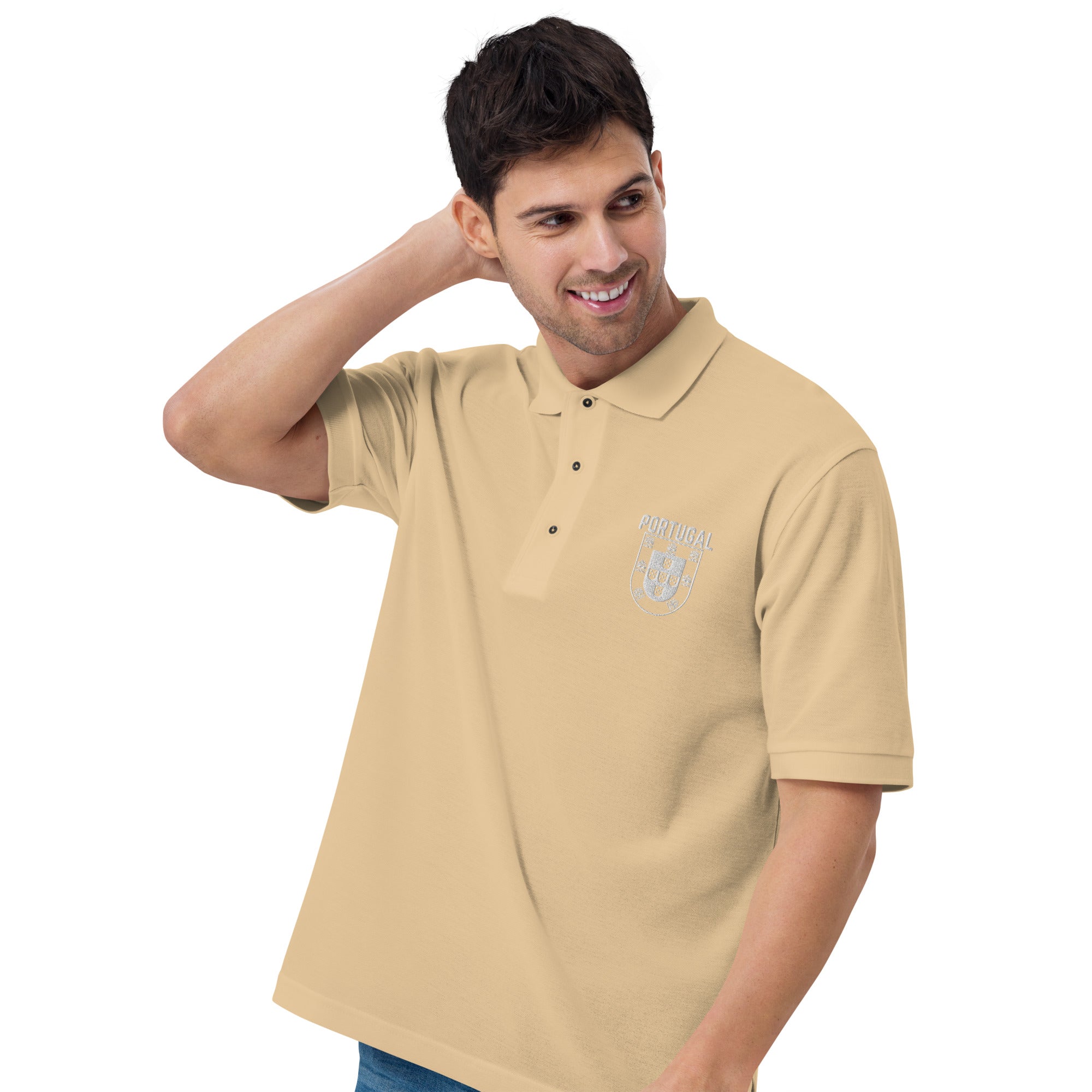 Men's Premium Portugal Crest Polo