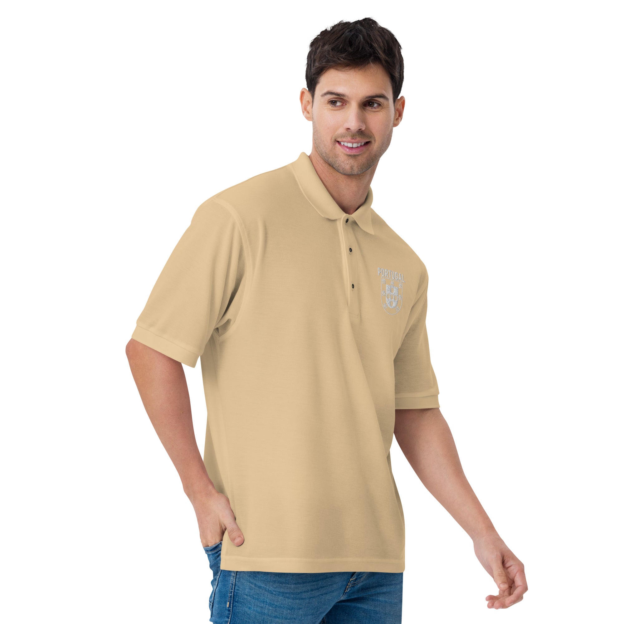 Men's Premium Portugal Crest Polo