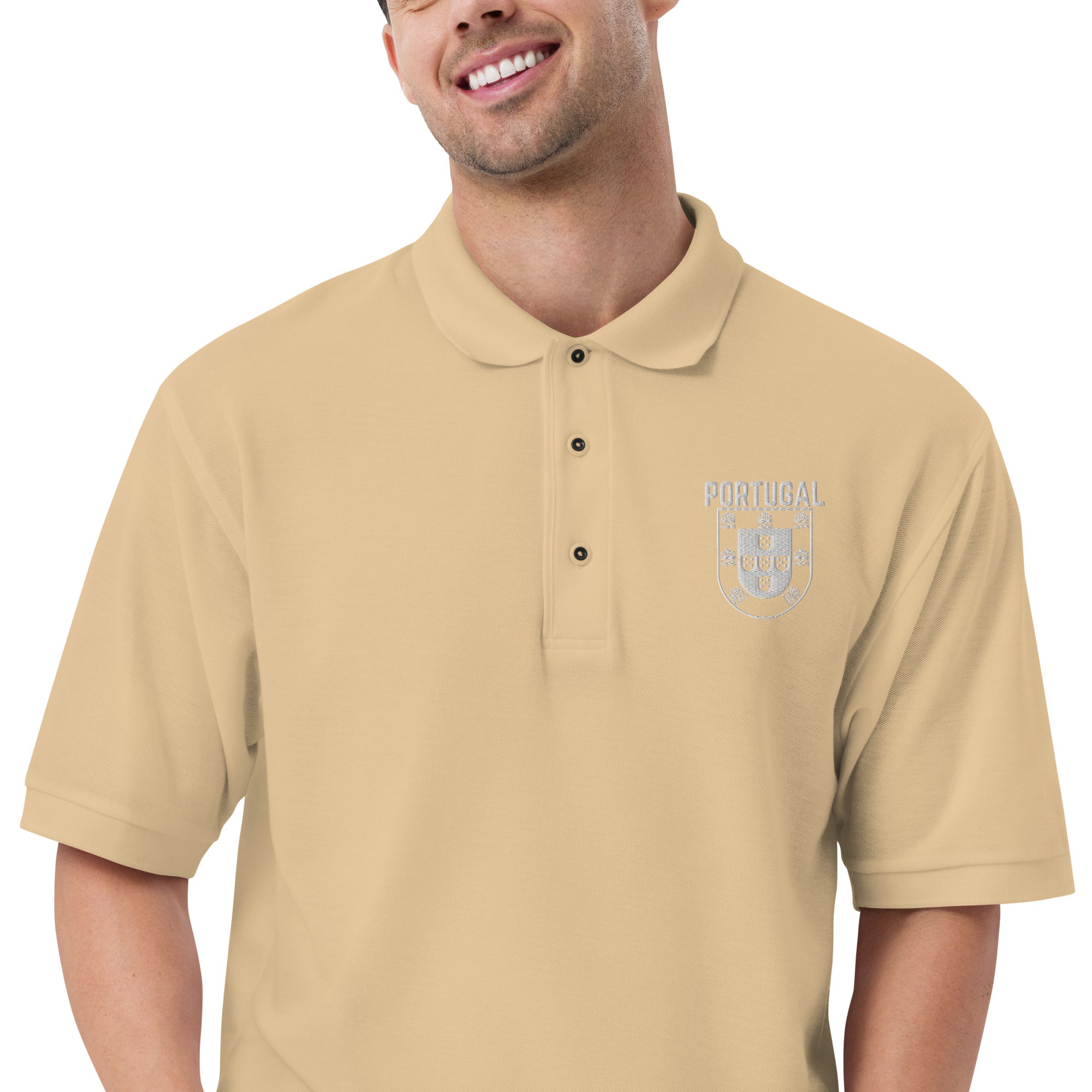 Men's Premium Portugal Crest Polo