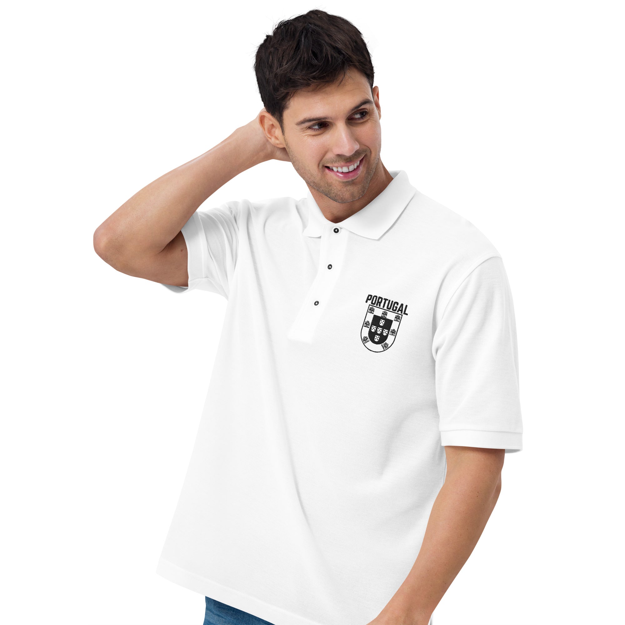 Men's Premium Portugal Crest Polo