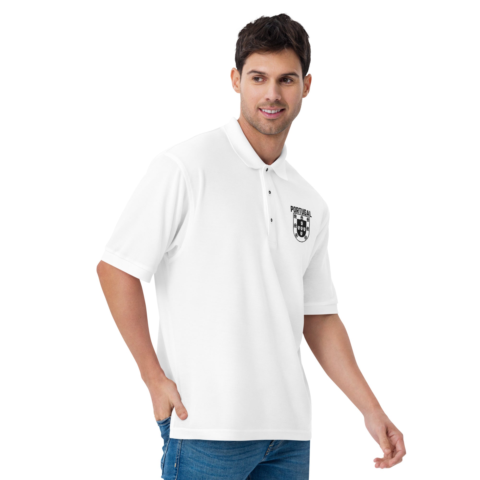 Men's Premium Portugal Crest Polo