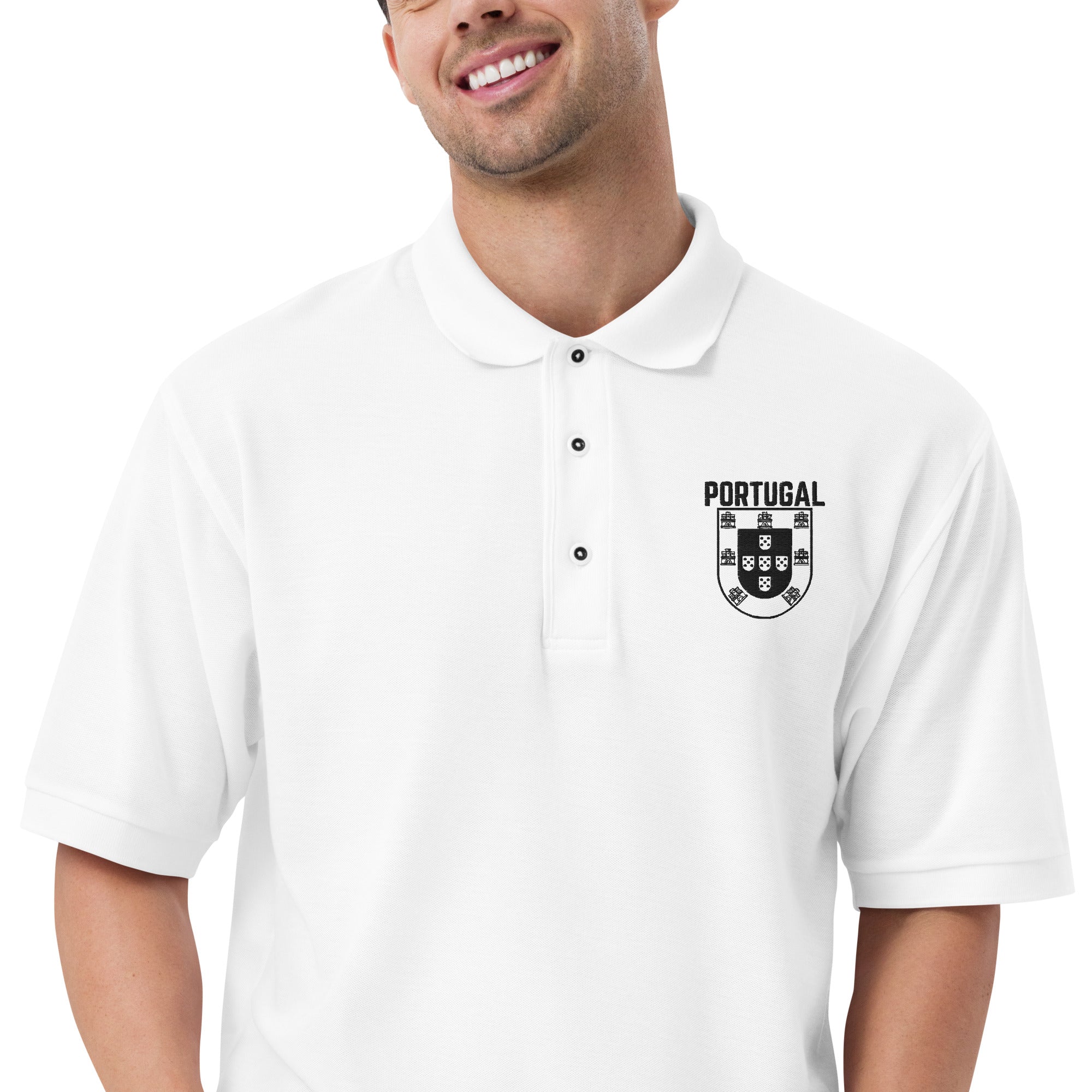 Men's Premium Portugal Crest Polo