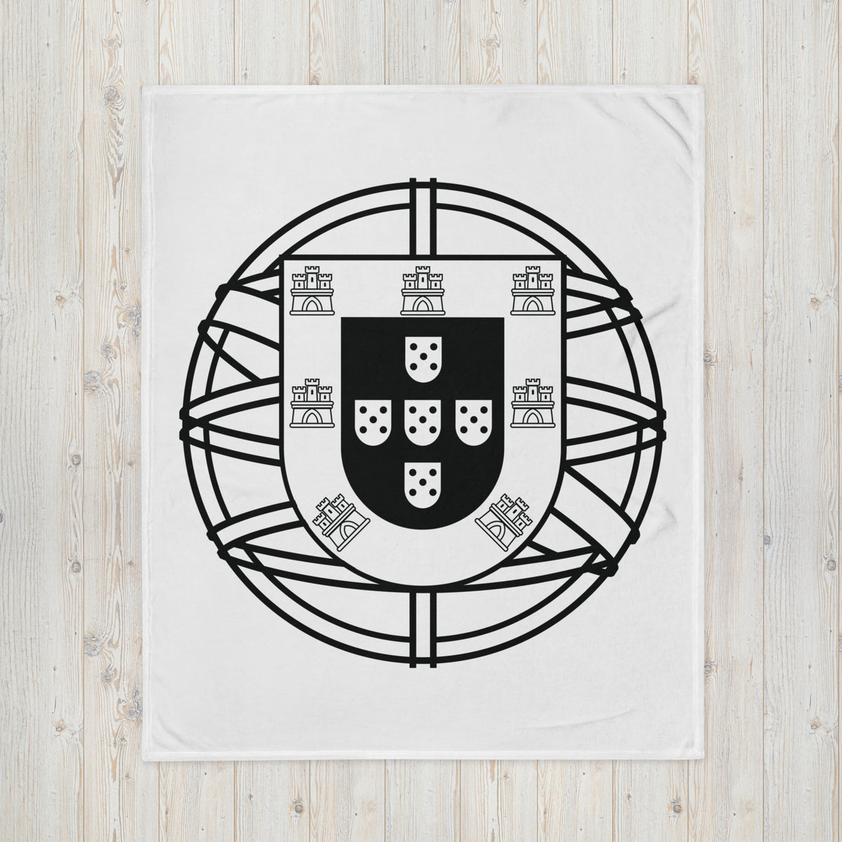 Portugal Crest Throw Blanket