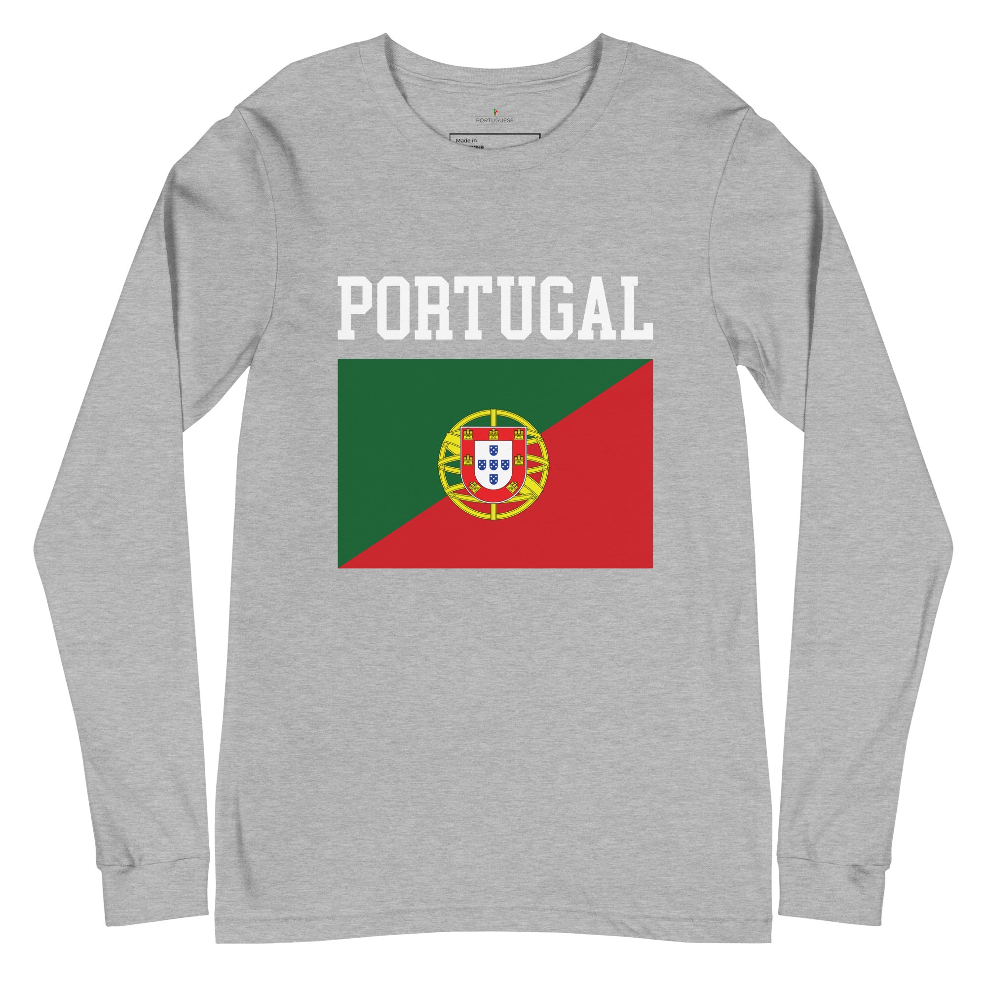 Portugal Flag Unisex Long Sleeve Tee