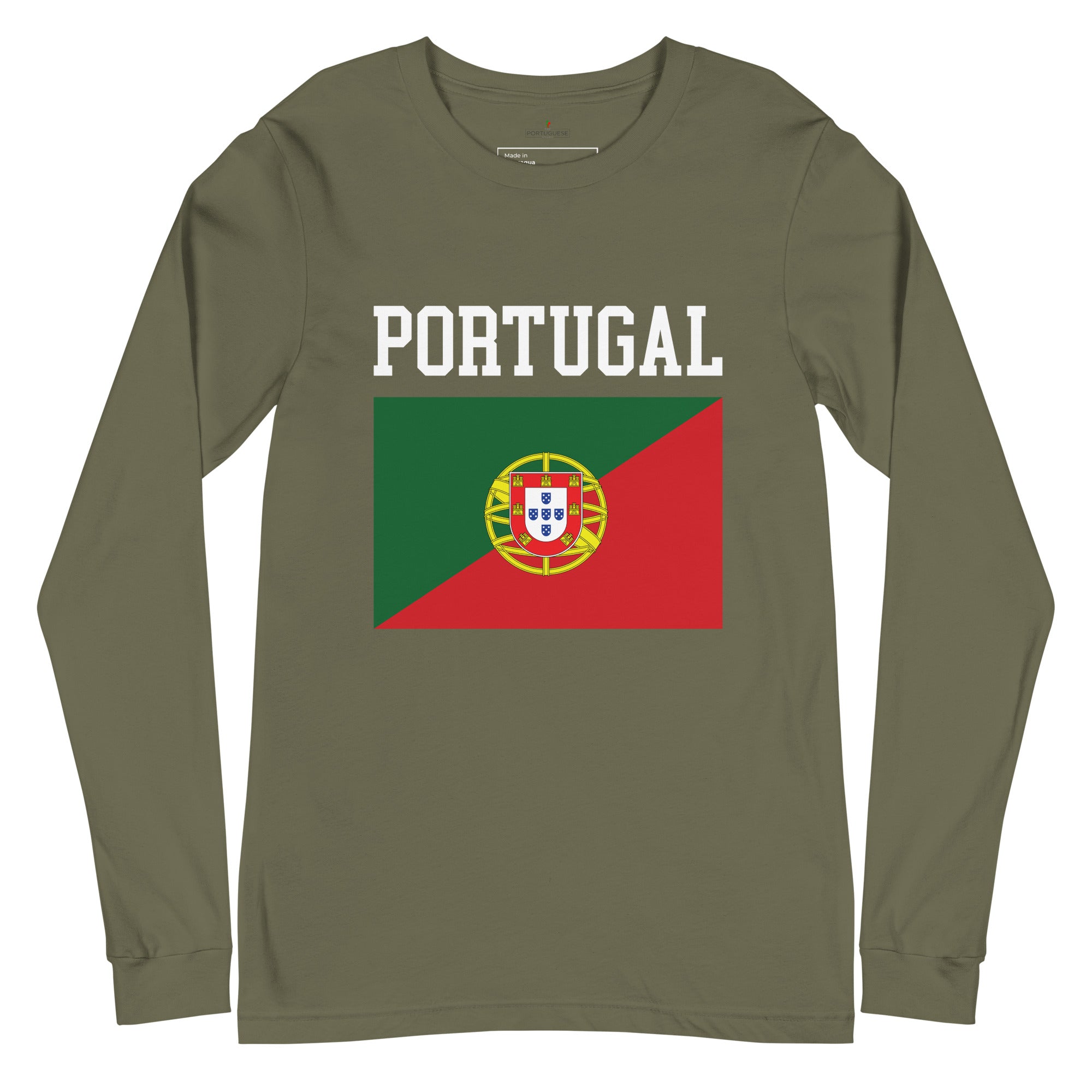 Portugal Flag Unisex Long Sleeve Tee