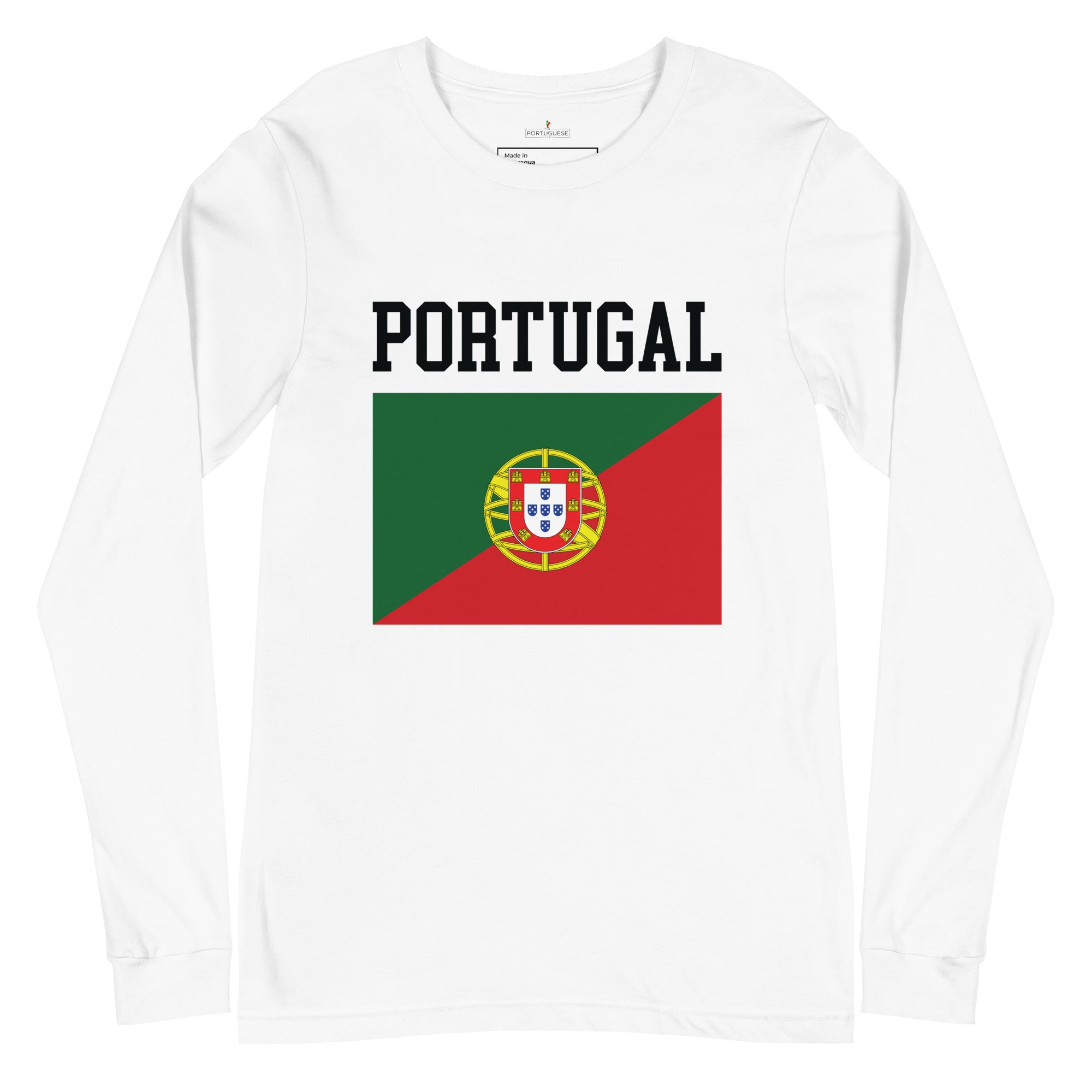 Portugal Flag Unisex Long Sleeve Tee