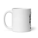 White glossy mug