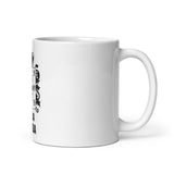 White glossy mug