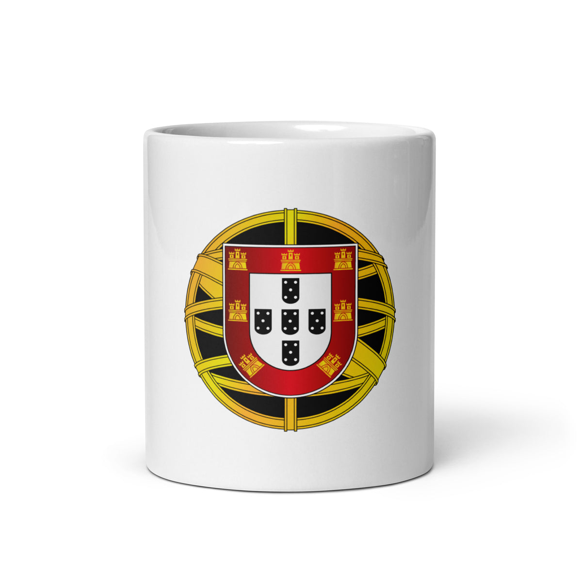 Portuguese Crest White Glossy Mug