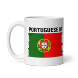 Portuguese AF & Portuguese Flag White Glossy Mug