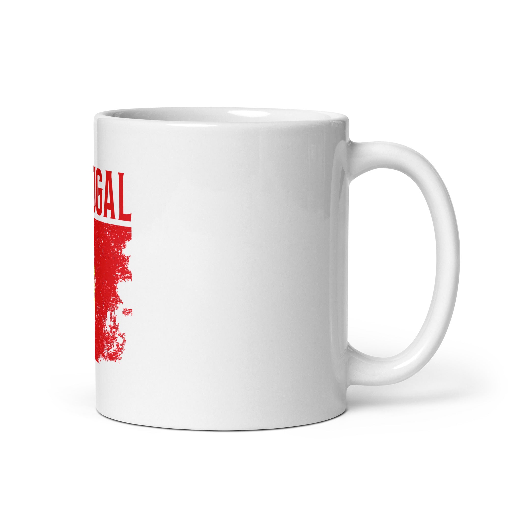 Portuguese Flag White Glossy Mug