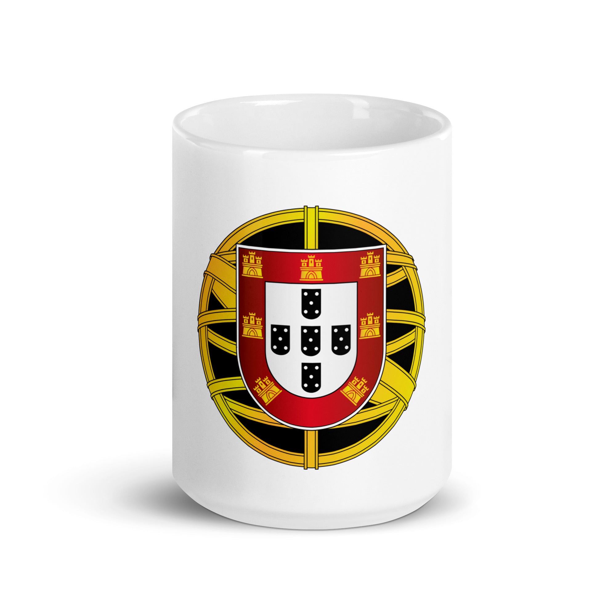 Portuguese Crest White Glossy Mug