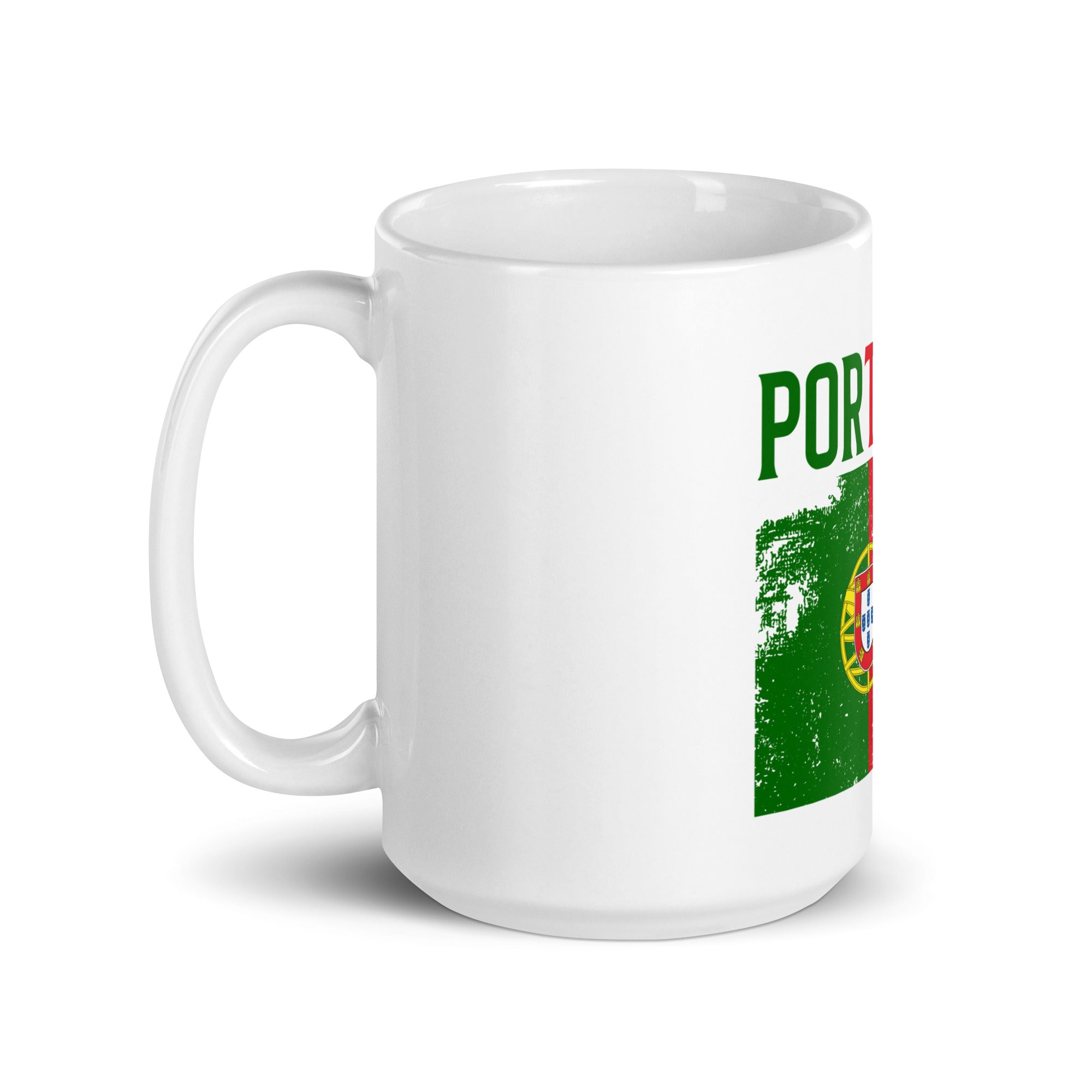 Portuguese Flag White Glossy Mug