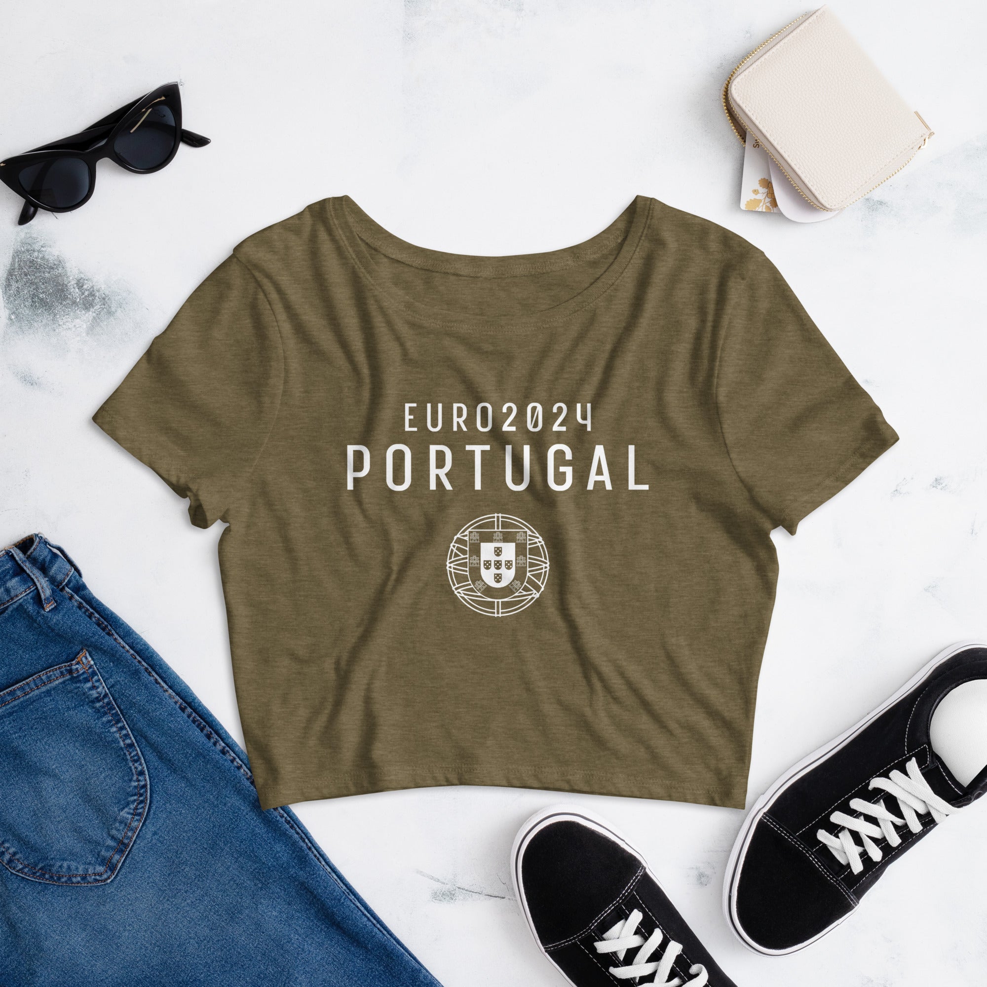 Portugal EuroCup2024 Women’s Crop Tee